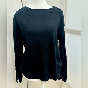 Nordstrom Wool and Cashmere Sweater. Black. Size Small. NWT